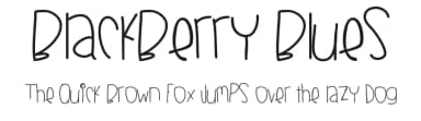 Blackberry Blues by Des Gomez — Script Handwritten Font — thumbnail 1