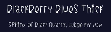 Blackberry Blues Thick by Des Gomez — Script Handwritten Font — thumbnail 2