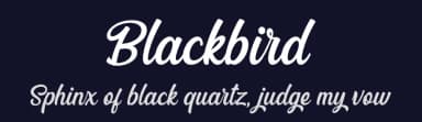 Blackbird by Kong Font — Script Handwritten Font — thumbnail 2