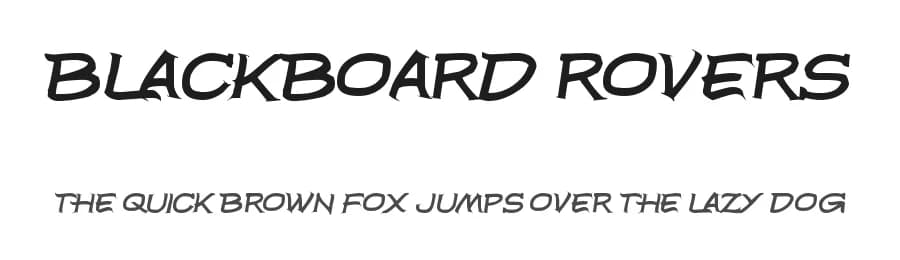 Blackboard Rovers by Chequered Ink — Script Handwritten Font