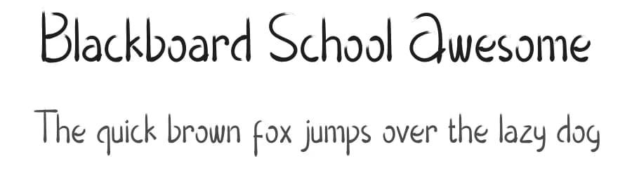 Blackboard School Awesome by Airotype — Script Handwritten Font