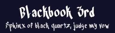 Blackbook 3rd by Michael Muranaka — Script Handwritten Font — thumbnail 2