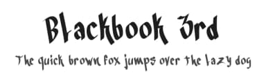 Blackbook 3rd by Michael Muranaka — Script Handwritten Font — thumbnail 1