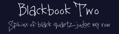 Blackbook Two by Michael Muranaka — Script Handwritten Font — thumbnail 2