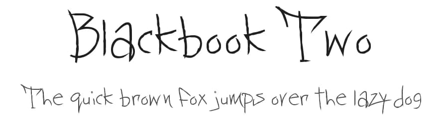 Blackbook Two by Michael Muranaka — Script Handwritten Font