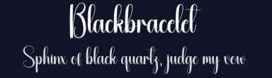 Blackbracelet by Andi Moz — Script Handwritten Font — thumbnail 2