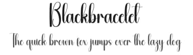 Blackbracelet by Andi Moz — Script Handwritten Font — thumbnail 1
