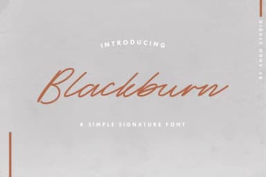 Blackburn Font by 78soeef Design — Script Handwritten Font — thumbnail 1