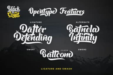 Blackcrypt Font by Saiful Maliki — Script Handwritten Font — thumbnail 3