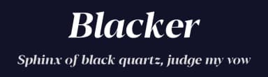 Blacker by Zetafonts — Serif Font — thumbnail 2