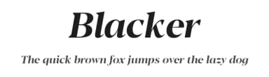 Blacker by Zetafonts — Serif Font — thumbnail 1
