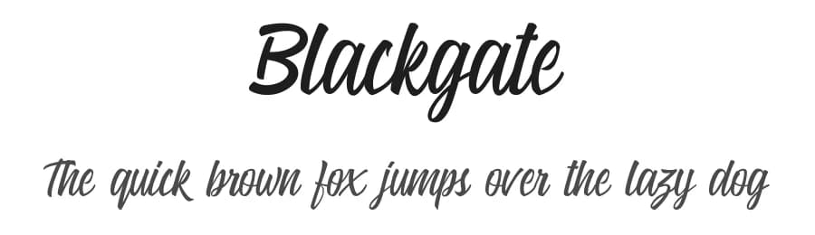 Blackgate by Danik Janandi — Script Handwritten Font — preview 1