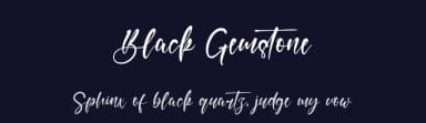 Black Gemstone by Kong Font — Script Handwritten Font — thumbnail 2