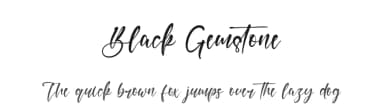 Black Gemstone by Kong Font — Script Handwritten Font — thumbnail 1