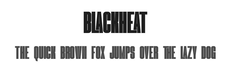 Blackheat by Almarkhatype — Sans Serif Font