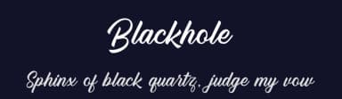 Blackhole by Mayofont — Script Handwritten Font — thumbnail 2