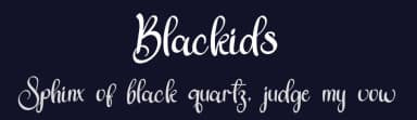 Blackids by FreshtypeINK — Script Handwritten Font — thumbnail 2