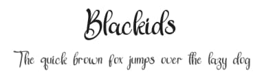 Blackids by FreshtypeINK — Script Handwritten Font — thumbnail 1