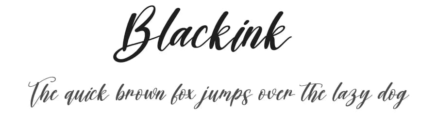 Blackink by Scratchones — Script Handwritten Font