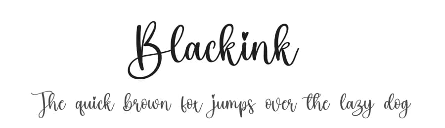 Blackink by Scratchones — Script Handwritten Font