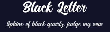 Black Letter by Febryl Arully — Script Handwritten Font — thumbnail 2
