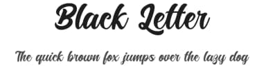 Black Letter by Febryl Arully — Script Handwritten Font — thumbnail 1