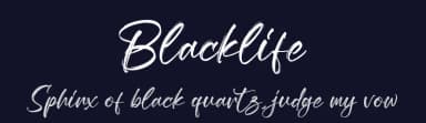 Blacklife by Letterena Studios — Script Handwritten Font — thumbnail 2