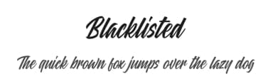 Blacklisted by Motokiwo — Script Handwritten Font — thumbnail 1