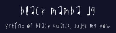 Black Mamba Dg by Des Gomez — Script Handwritten Font — thumbnail 2