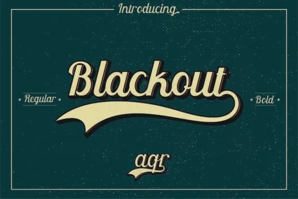 Blackout Font by Aqr Typeface — Script Handwritten Font