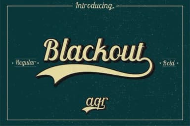 Blackout Font by Aqr Typeface — Script Handwritten Font — thumbnail 1