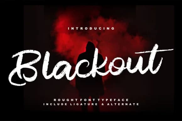 Blackout Font by Vunira by Vunira — Script Handwritten Font
