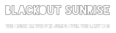 Blackout Sunrise by Tyler Finck — Sans Serif Font — thumbnail 1