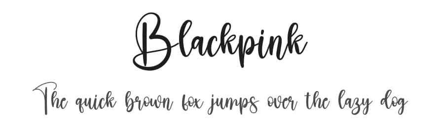 Blackpink by Scratchones — Script Handwritten Font