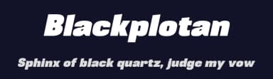 Blackplotan by 7NTypes — Sans Serif Font — thumbnail 2