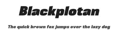 Blackplotan by 7NTypes — Sans Serif Font — thumbnail 1