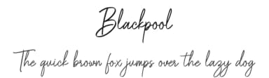 Blackpool by Bluestype Studio — Script Handwritten Font — thumbnail 1