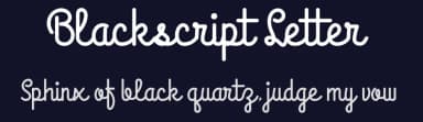 Blackscript Letter by Dedi Mujiono — Script Handwritten Font — thumbnail 2