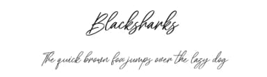 Blacksharks by Maulana Creative — Script Handwritten Font — thumbnail 1