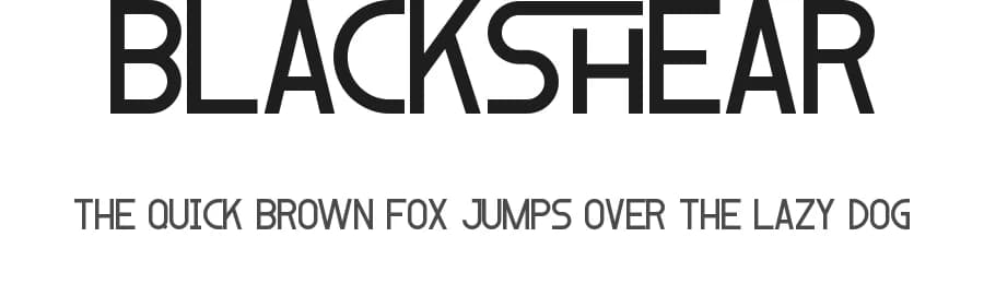 Blackshear by VinType — Sans Serif Font