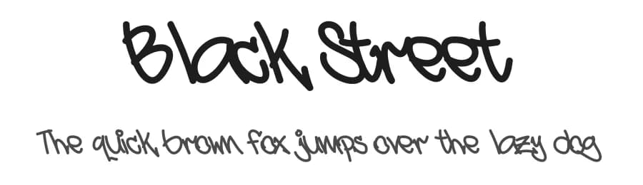 Black Street by Esa Nugroho — Script Handwritten Font