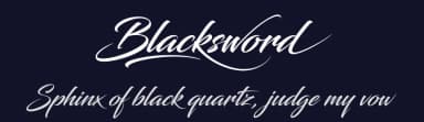 Blacksword by Youssef Habchi — Script Handwritten Font — thumbnail 2