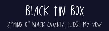 Black Tin Box by Des Gomez — Script Handwritten Font — thumbnail 2