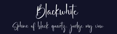 Blackwhite by Inermedia Studio — Script Handwritten Font — thumbnail 2