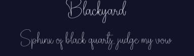 Blackyard by Andi Moz — Script Handwritten Font — thumbnail 2