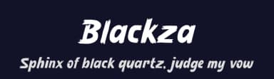 Blackza by Kong Font — Script Handwritten Font — thumbnail 2