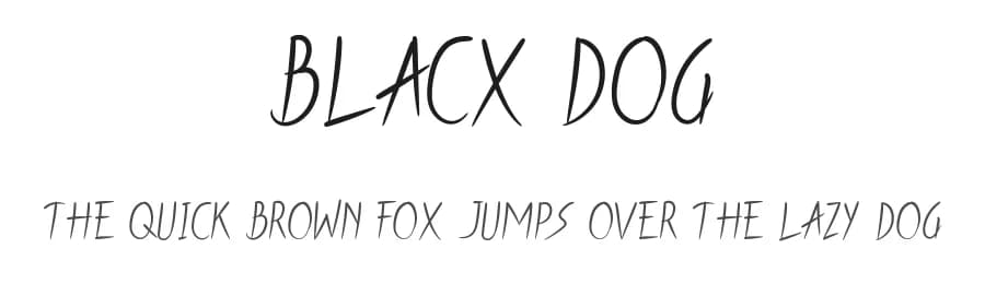Blacx Dog by setyaisiam _type — Script Handwritten Font