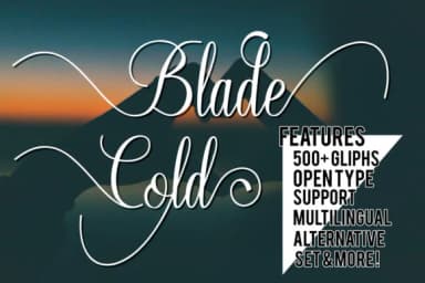 Blade Cold Font by Great's St — Script Handwritten Font — thumbnail 1