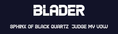 Blader by Vladimir Nikolic — Sans Serif Font — thumbnail 2