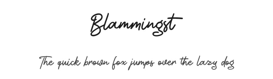 Blammingst by Maulana Creative — Script Handwritten Font